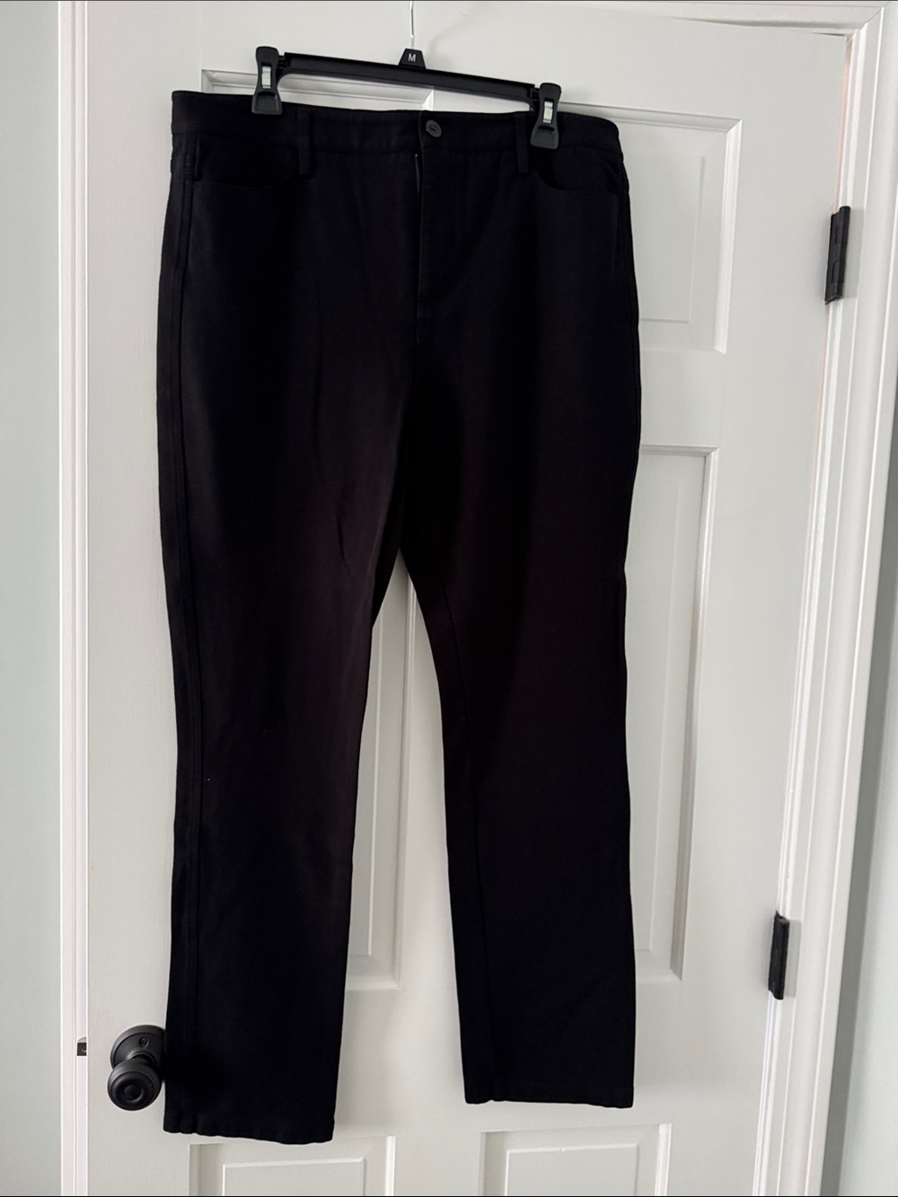 NYDJ black straight leg pants size 14